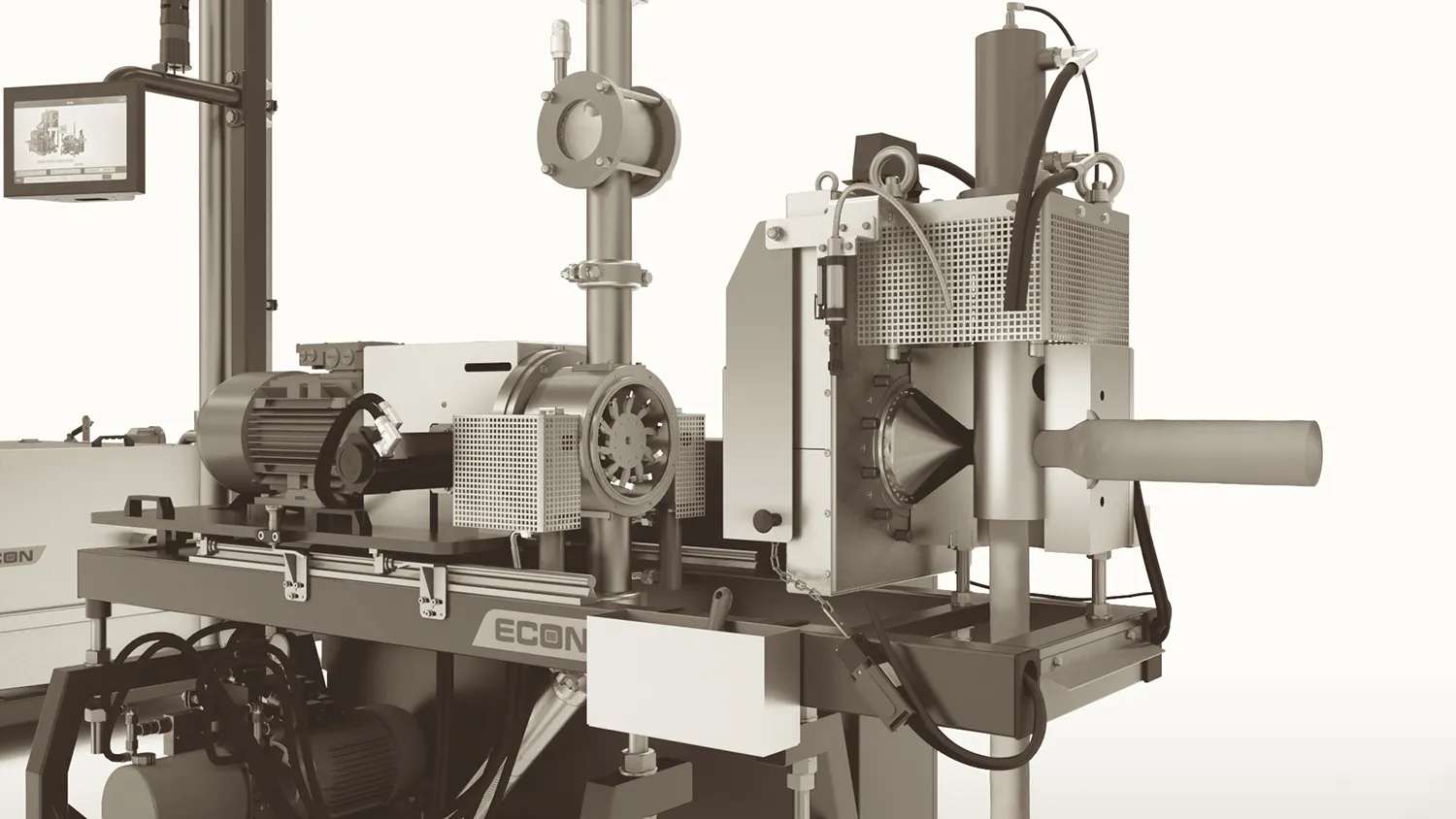 Pelletizing with cut through the start-up valve
