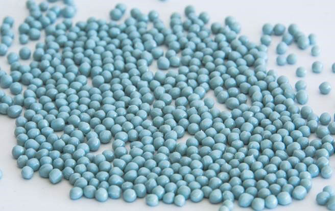Spherical recycled pellets