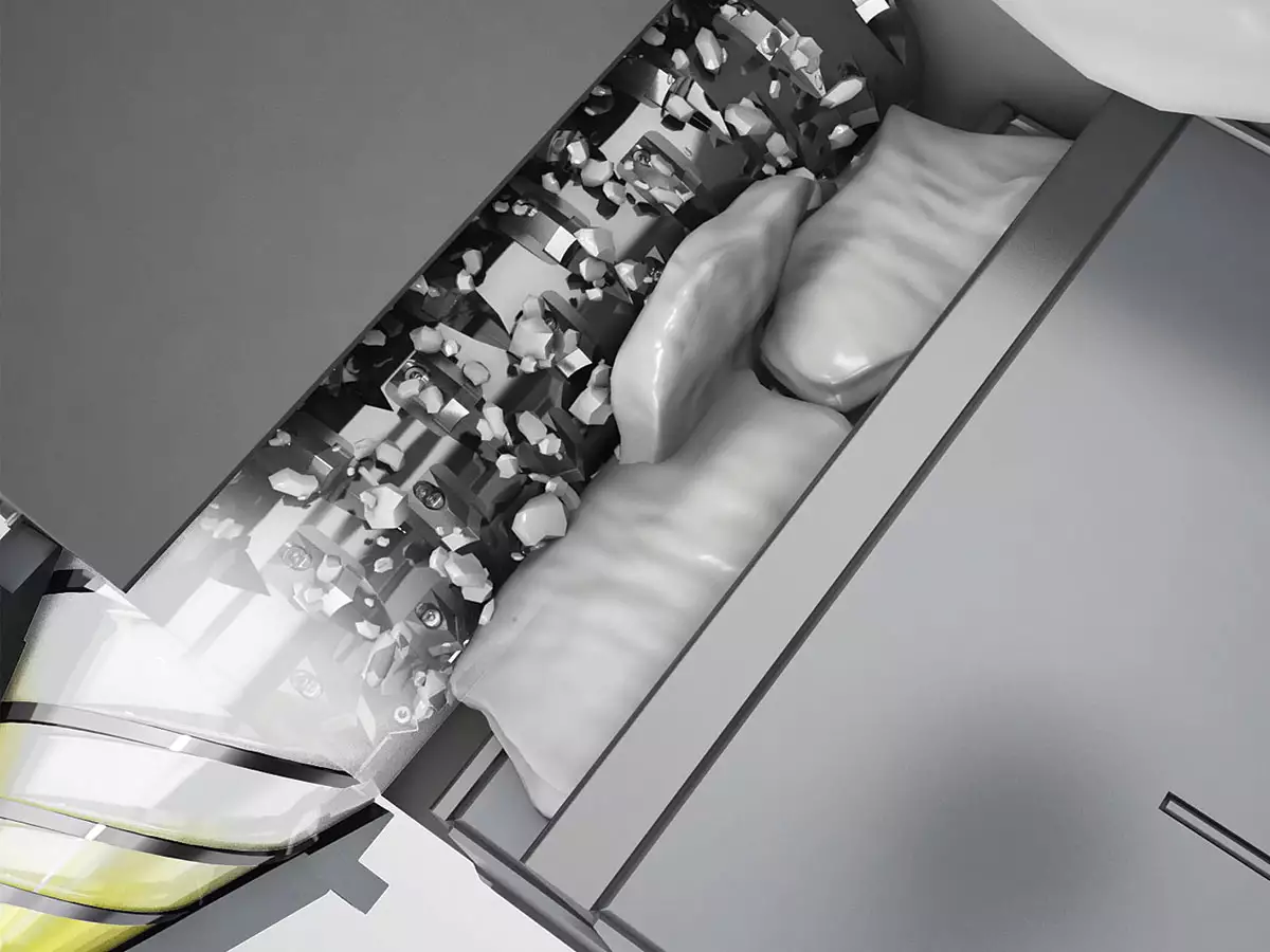 Einwellenzerkleinerer der Kunststoff Recycling Maschine 