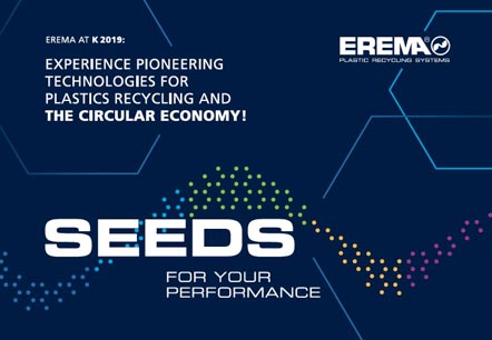 K 2019: EREMA Gruppe präsentiert „Seeds for your performance“